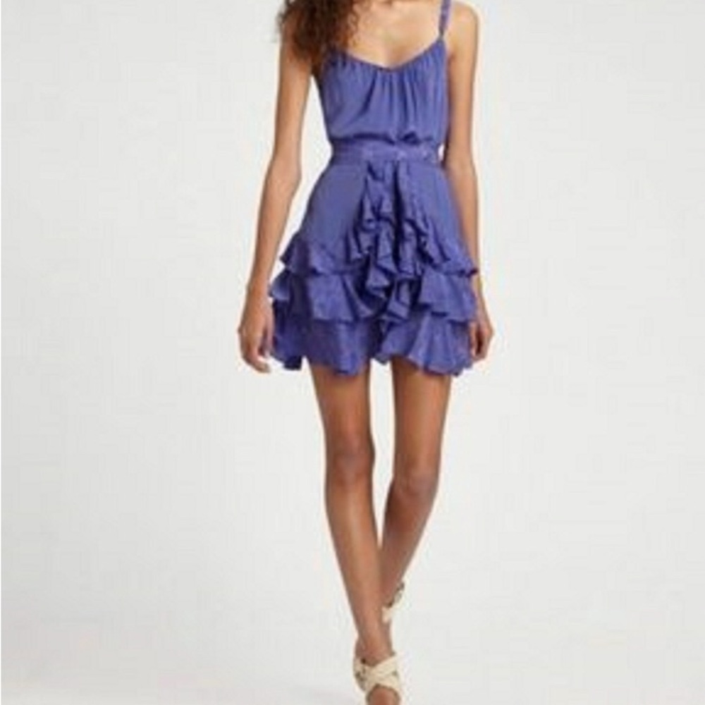 Rebecca Taylor Silk Ruffle Dress